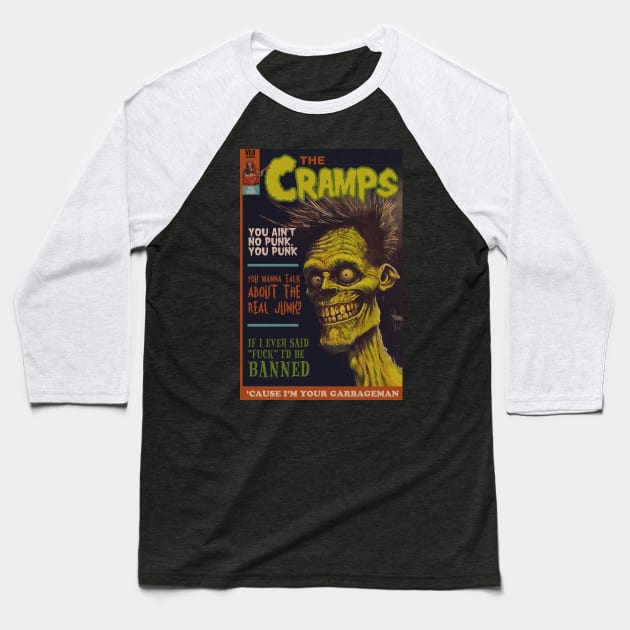 The Cramps |  I'm Your Garbageman Baseball T-Shirt by UnlovelyFrankenstein